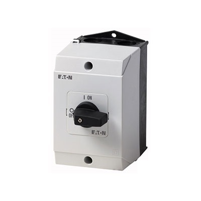 Выключатель в корпусе, 3P Plus1НО Plus1 НЗ , 32А , черная ручка P1-32/I2/HI11