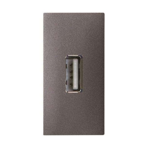 Механизм разъема USB ABB ZENIT, скрытый монтаж, антрацит, N2155.8 AN