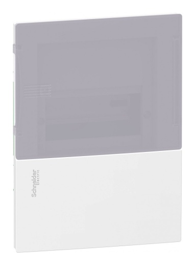 Распределительный шкаф MINI PRAGMA 6 мод., IP40, встраиваемый, пластик, дымчатая дверь, с клеммами