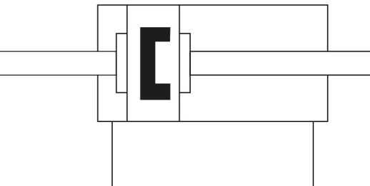 Компактный пневмоцилиндр E.MC SD-D-63-20-S-M