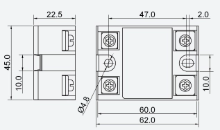Однофазное твердотельное реле Fotek SSR-10VA