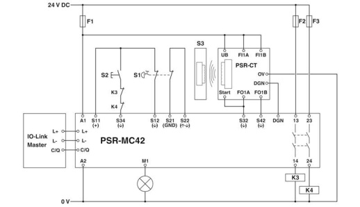 Реле безопасности PSR-MC42-2NO-1DO-24DC-SP