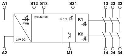 Реле безопасности PSR-MC50-3NO-1DO-24DC-SC