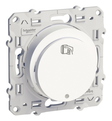 Карточный выключатель с индикацией ODACE, механический, белый