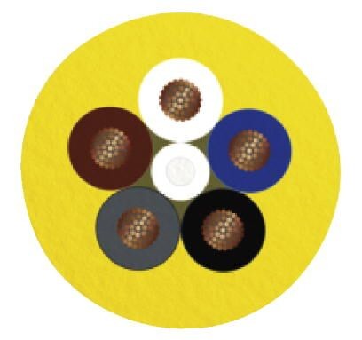 Кабель для датчика / исполнительного элемента SAC-5P-MS/ 5,0-547 SCO BK