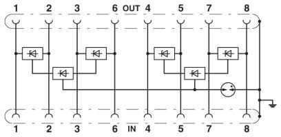 Устройство защиты от перенапряжений D-LAN-CAT.5-FP