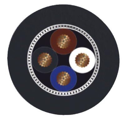 Бухта кабеля SAC-4P-100,0-PUR/SH-0,25