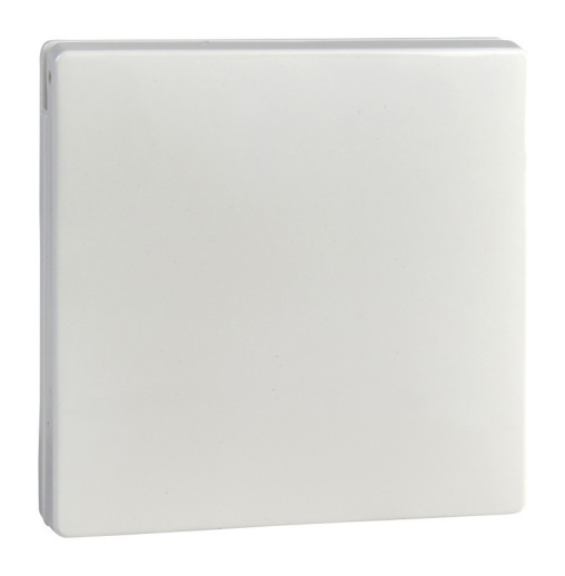 Накладка на розетку MERTEN SYSTEM DESIGN, с заземлением, со шторками, с крышкой, полярно-белый