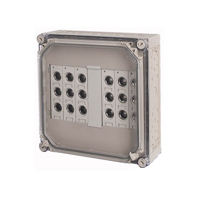 Блок предохранителей Plus дверь, 6x3xE27, ВхШхД = 375x375x150 мм RS27/I44E/T