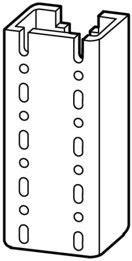 WS19-ID Крепление профиля , вертикальная установка, L = 2375 мм