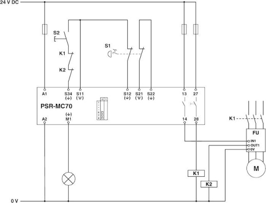 Реле безопасности PSR-MC70-2NO-1DO-24DC-SC