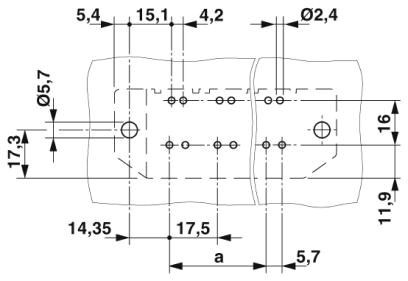 Клеммы для печатной платы MKDSP 50/ 5-17,5-F