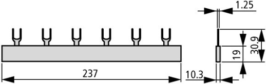 EVG-16/3PHAS/12MODUL/HI Соединительная шина, 3 фазы, 12 модулей