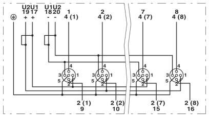 Коробка датчика и исполнительного элемента SACB-8/16-C SCO