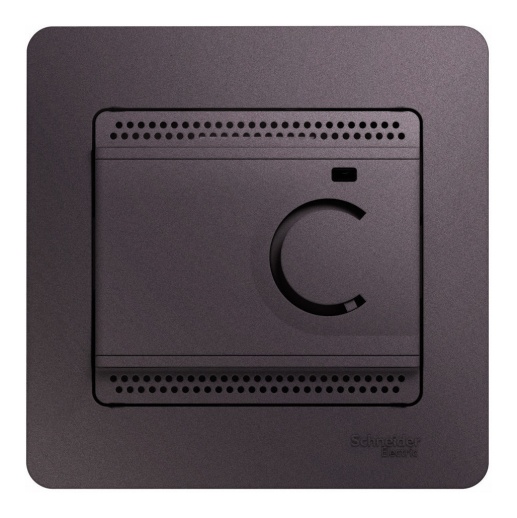 Термостат для теплого пола GLOSSA, с датчиком, сиреневый туман