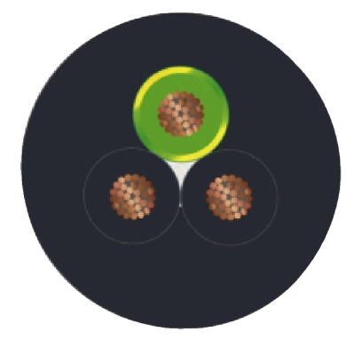 Кабель для датчика / исполнительного элемента SAC-3P- 5,0-PUR/CI-1L-V