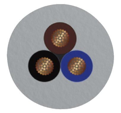 Бухта кабеля SAC-3P-100,0-800/0,34