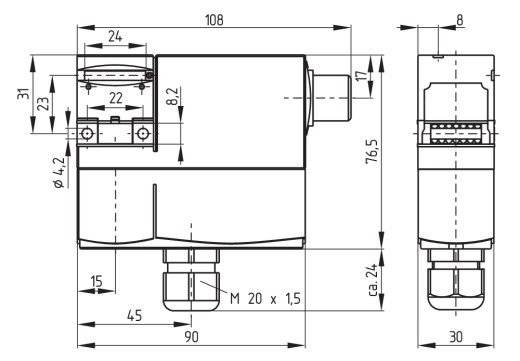 Дверной выключатель безопасности Schmersal AZM170SK-12/00ZRKA-24VAC/DC