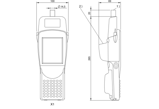 RFID портативный прибор чтения-записи Balluff BIS C-873-1-008-X-004