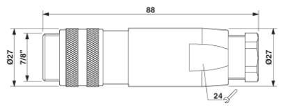 Разъем SACC-MINMS-4CON-PG13