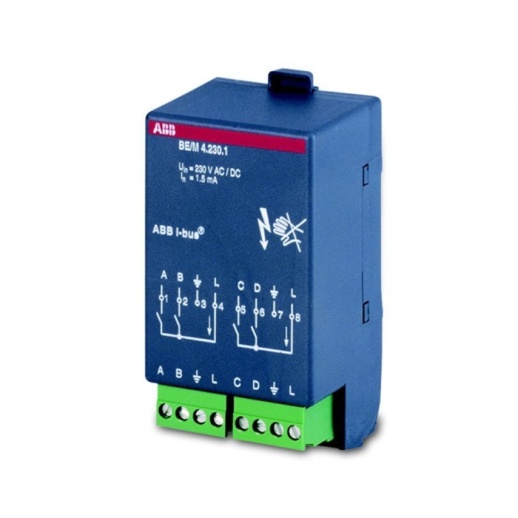 ABB 2CDG110006R0011 BE//M 4.24.1 Бинарный вход, 4-х канальный, 12//24V, BE//M4.24.1