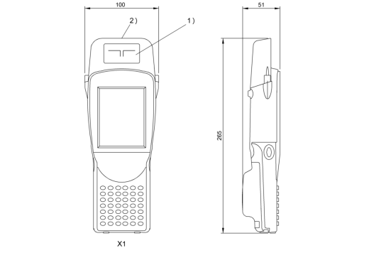 RFID портативный прибор чтения-записи Balluff BIS U-870-1-008-X-001-1
