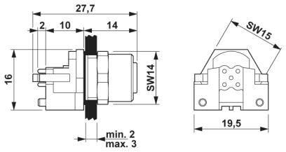 Проходная деталь SACC-DSIV-M12FS-8CON-L180