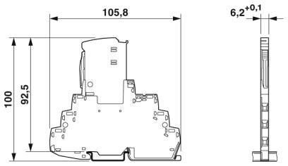 Устройство защиты от перенапряжений TTC-6P-2X1-F-M-24DC-UT-I