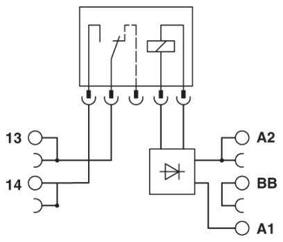 Релейный модуль PLC-RSC-120UC/ 1AU/SEN