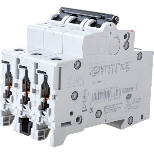 Выключатель автоматический модульный ABB S203 3п C 10А 6кА C10 2CDS253001R0104