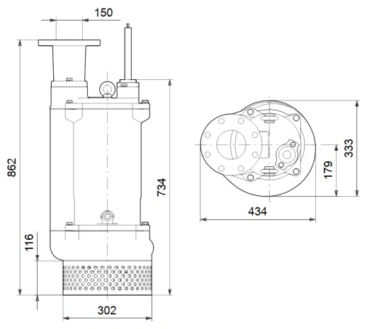Дренажный насос Grundfos DWK.O.13.150.75.5.0D 96922659