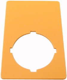 Знак, аварийная остановка , желтый, ГхШ = 50x33mm , пустой M22-XZK