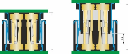 Экранированная пружинная колодка SMD FP 0,8/ 12-FV-SH 4,85