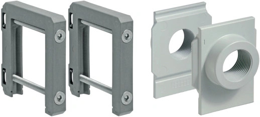 Комплект скоб с концевыми фланцами Camozzi MX3-1-JJ