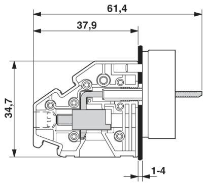 Проходная клемма HDFKV 10-VP-HV