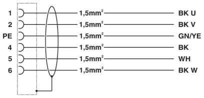 Кабельный штекер, пластиковая заливка K-5E - OE/5,0-C02/M23 FK