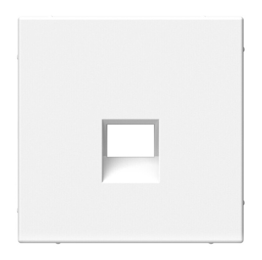 Накладка на розетку информационную Systeme Electric ARTGALLERY, скрытый монтаж, белый