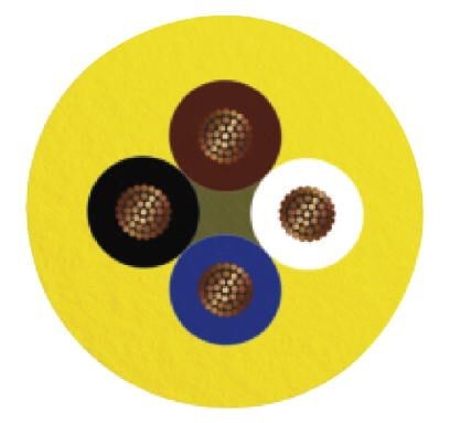 Кабель для датчика / исполнительного элемента SAC-4P- 5,0-547/FS SCO BK