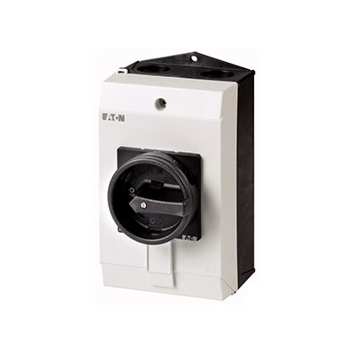 Главный выключатель в корпусе, 3P Plus1НО Plus1 НЗ , 32А , черная ручка , запираемый P1-32/I2/SVB-SW/HI11