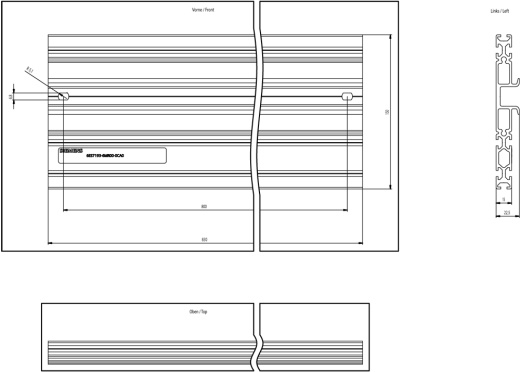 Системная рейка Siemens 6ES7193-6MR00-0CA0