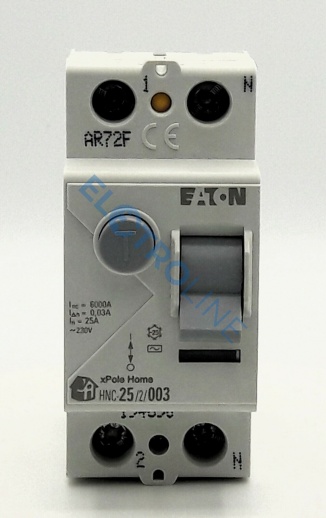 HNC-25/2/003 Выключатель дифференциального тока (RCCB), 25A, 2p, 30мА, тип чувствительности AC