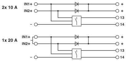 Резервные модули TRIO-DIODE/48DC/2X10/1X20