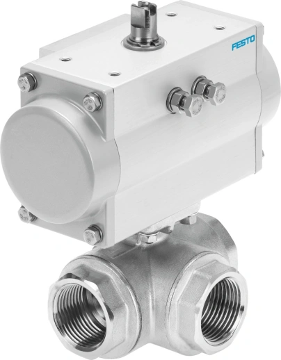 Шаровой кран с приводом Festo VZBM-A-3/4 Ру25 Ду20 (PN25 DN20)