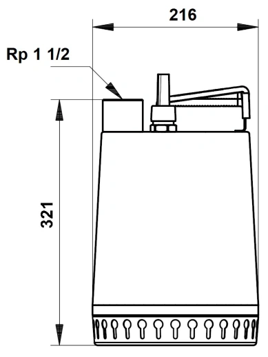 Дренажный насос Grundfos Unilift AP12.40.06.A3 96023872