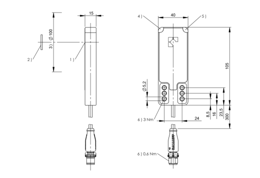 RFID головка чтения/записи Balluff BIS VM-345-401-S4