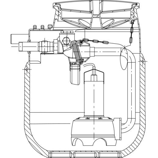 Напорная установка отвода сточной воды Wilo DrainLift WS 50D/TP 50, TP 65 2525161