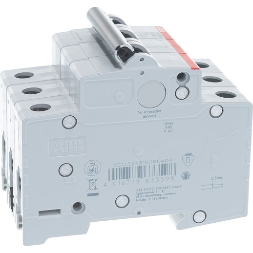 Выключатель автоматический модульный ABB SH203L 3п C 40А 4.5кА C40 2CDS243001R0404