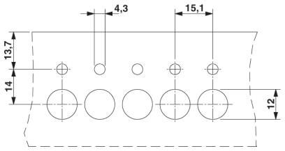 Проходная клемма HDFKV 25 GNYE