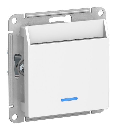 Карточный выключатель ATLASDESIGN, механический, белый