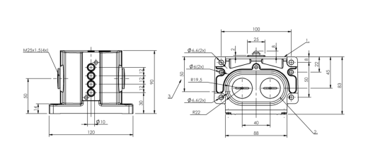 Блочный выключатель Balluff BNS 819-D04-K12-100-10